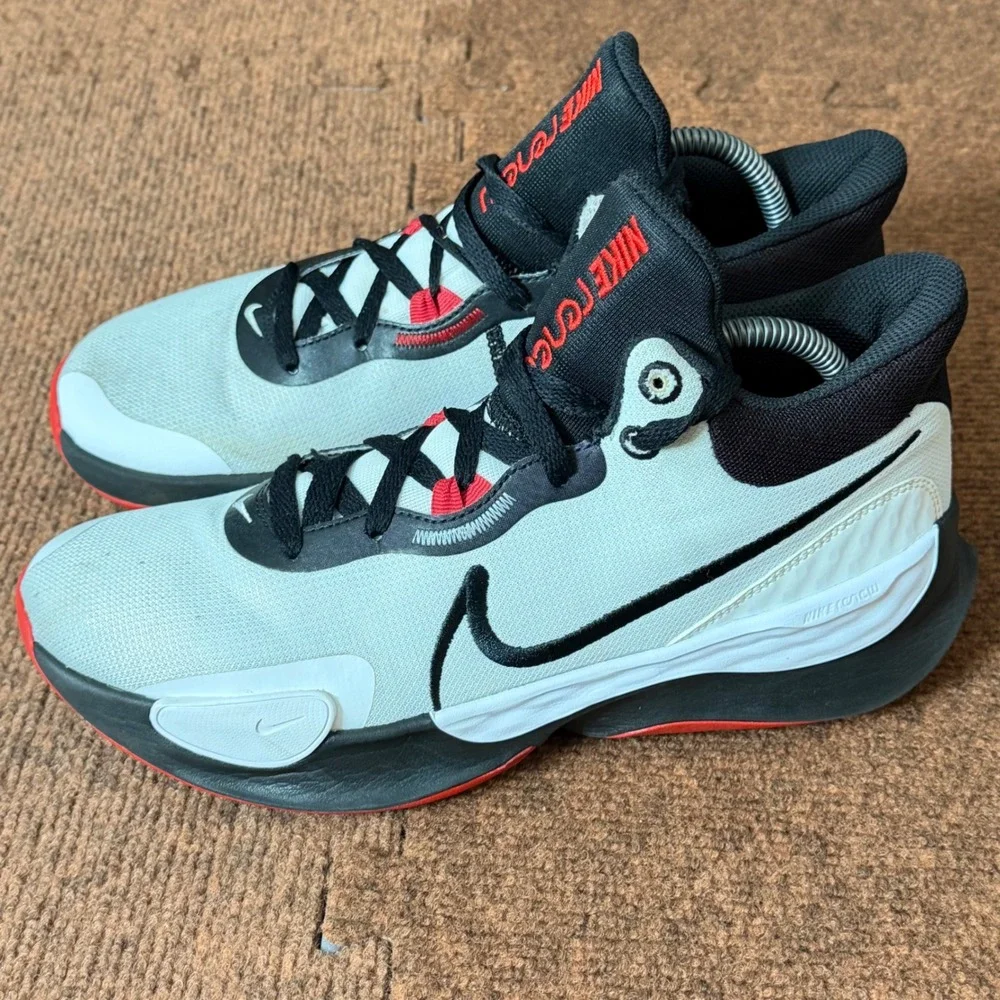 Nike‎ Renew Elevate 3 Mens Basketball Shoes White Black Red DD9304-100 Size 9